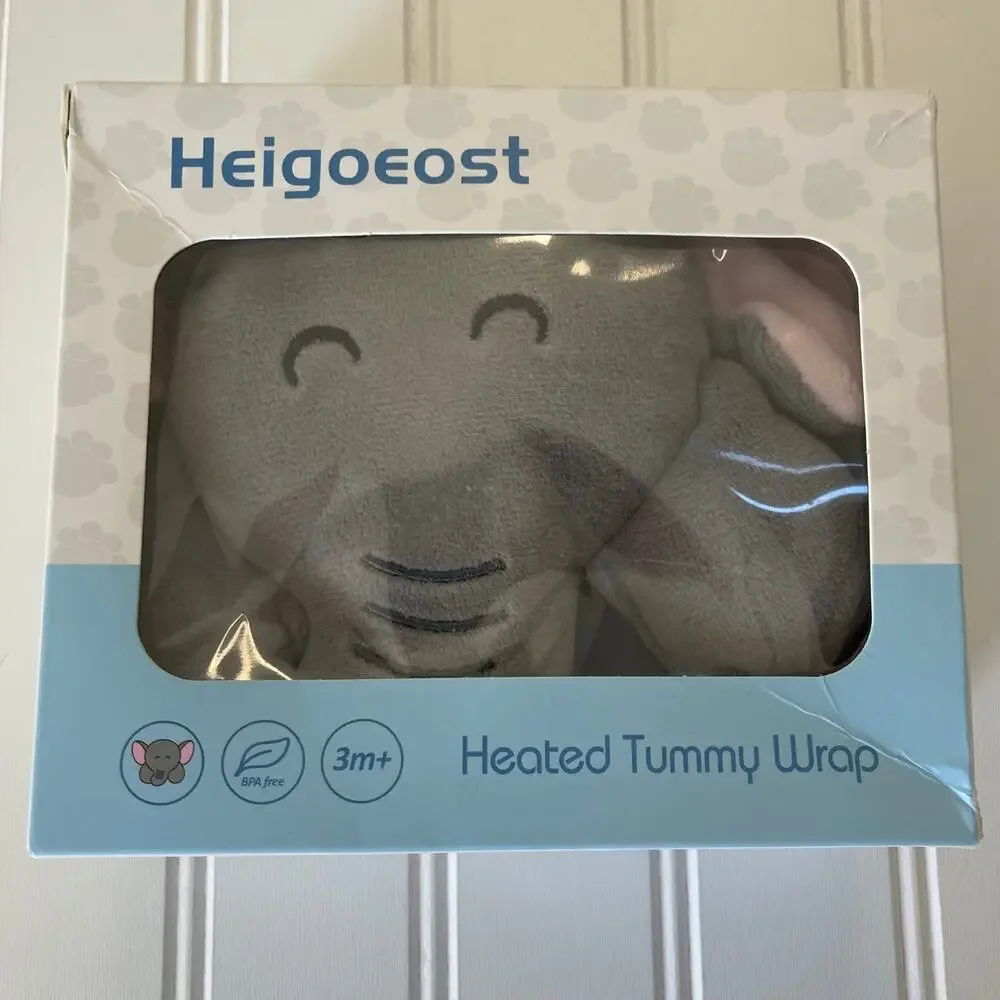 NEW NIB Heigoeost Heated Tummy Wrap Babies Gas Relief Colic Gift Baby Shower‎